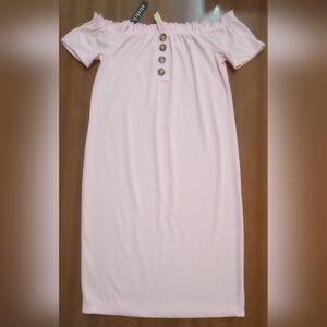 NYC Women's Dress Size XL Peach NWT